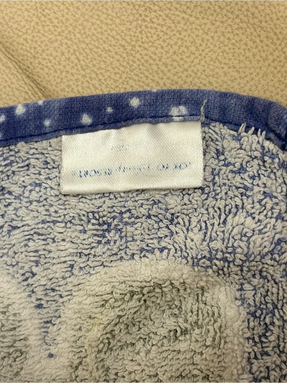 TDR Stitch & Angel Galaxy Hand Towel Blue Purple Tokyo Disneyland